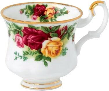Сервіз Royal Albert Old Country Roses на 4 персони, кістяна порцеляна, вінтажний квітковий візерунок, чайник 0,8 л