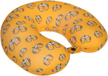 Подушка для шиї з мікрогранулятом - компактна подушка-воронка для подорожей, 30x30 см, ергономічна, для літака та поїзда