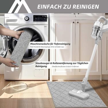 Ковзаючі сходи COSY HOMEER, 15 шт., 70 x 22 см, антиковзаючі, самоклеючі, машинне прання, 100% поліестер, TPE-підкладка, для дітей, літніх людей та домашніх тварин, сірий та білий