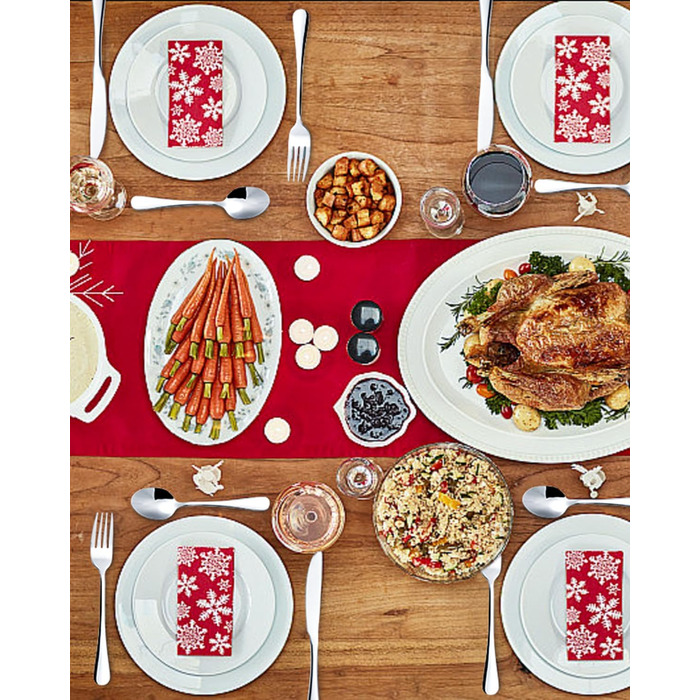 Xespis Cutlery Set, 6 Person, 36-Piece Stainless Steel Cutlery Set, with Steak Knives, Elegant Dining Cutlery, High-Gloss Polished and Dishwasher Safe, including Knife, Fork, and Spoon, for Home, Party, Restaurant