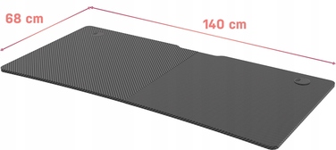 Ігровий стіл Ultradesk LEVEL V2, чорний, з електричним регулюванням висоти