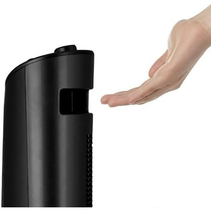 Турбовентилятор Orbegozo TW 0800 з таймером, відсіком для ефірних олій, 3 швидкості, поворотний, 60 Вт, чорний