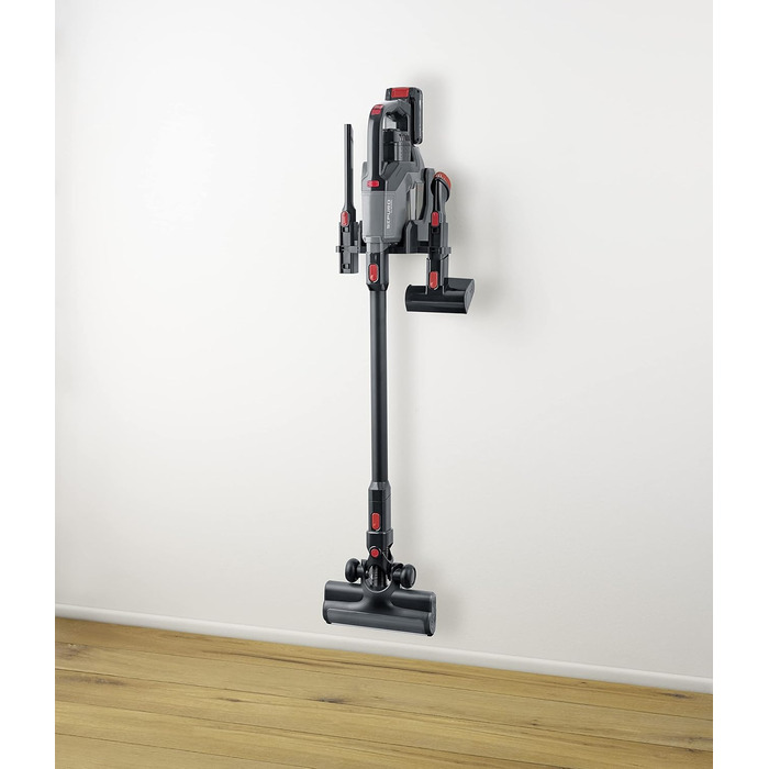 SEVERIN SEPURO акумуляторний ручний та стійковий пилосос з інноваційною технологією пилозбірників та акумулятором Einhell Power, бездротовий пилосос з мішком для алергіків, акумуляторний пилосос, HV 7185 (безмішковий варіант)