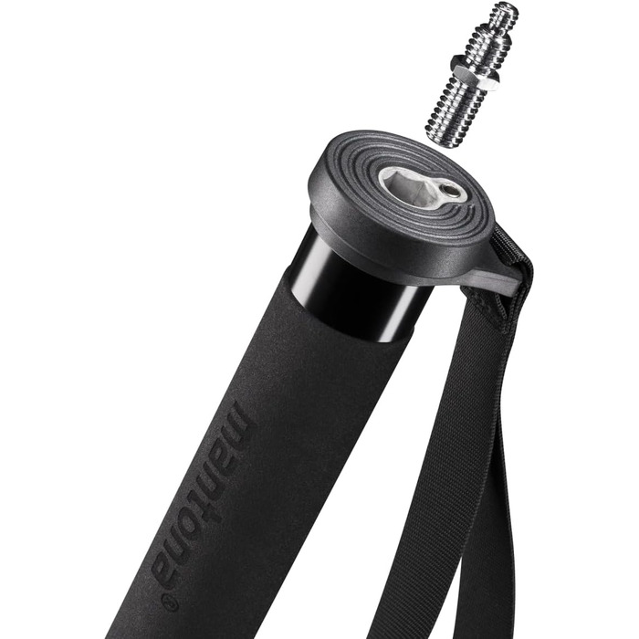 Штатив Mantona Pro One Einbeinstativ з карбону (144см) - чорний. Регулювання висоти, зручна ручка, компактний, з аксесуарами