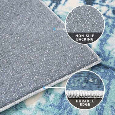 Килим з коротким ворсом для вітальні: абстрактний дизайн, великий, м'який, неслизький, сірий, 120x160 см, 200x300 см, блакитний