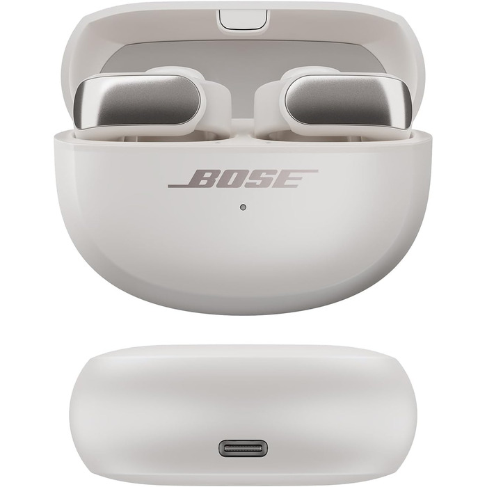 Навушники Bose Ultra Open Earbuds: бездротові, відкриті, з технологією OpenAudio, білий (Rauchweiß)