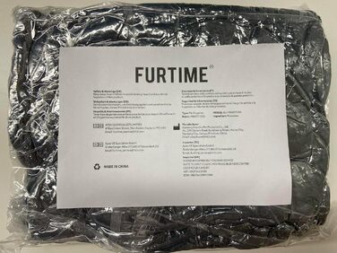 FURTIME Dog Bed - Large Dogs, Washable Fluffy Dog Basket, Non-Slip Dog Bed, Anti-Anxiety Dog Bed for Large and Medium Dogs and Cats, 89x63x23cm