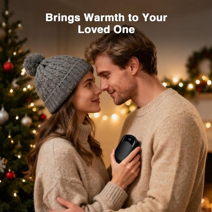 Електричні грілки для рук 2 шт., перезаряджувані 6400mAh, USB, ультралегкі, для зимових прогулянок, катання на лижах, подарунок