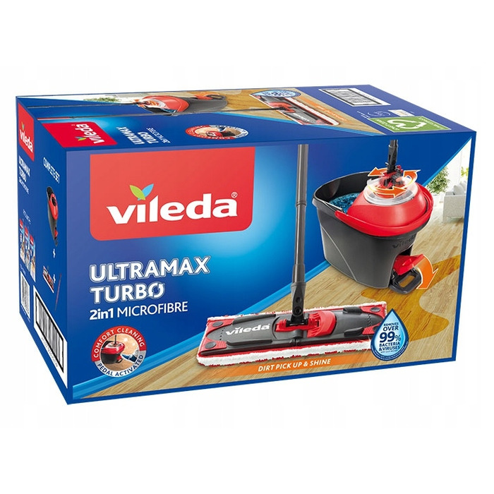 Повний набір швабри з віджимачем VILEDA Ultramax Turbo