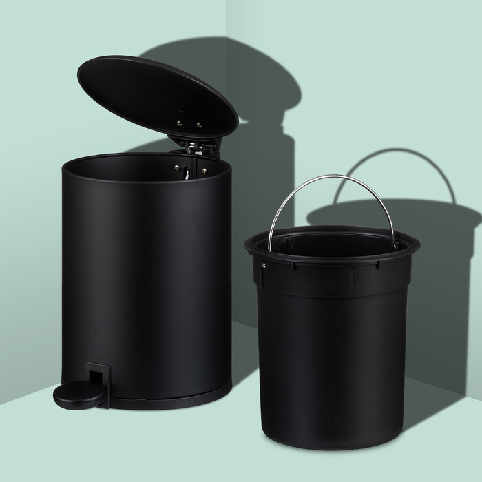 Relaxdays Trash Can 3 l Softclose