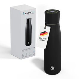 Розумна пляшка SMARDY DropUp 500 мл синього кольору з нержавіючої сталі з УФ-стерилізацією та нагадуванням про воду
