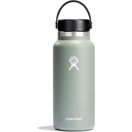 Фляга для води Hydro Flask 946 мл (32oz) з нержавіючої сталі - спортивна термофляка з герметичним кришкою та ремінцем. Можна мити в посудомийній машині.