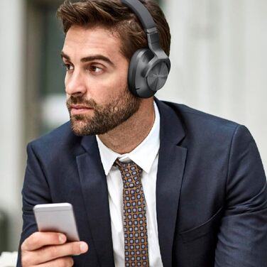 Навушники Bluetooth Technics EAH-A800E-S сріблясті з шумозаглушенням та мікрофоном, складані, бездротові
