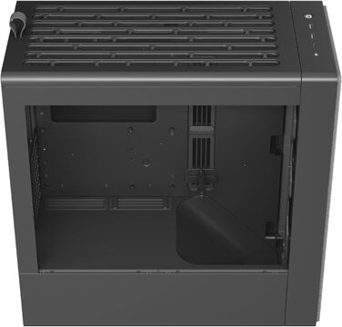 Корпус ПК HAVN Midi-Tower з 3 вентиляторами, Top Airflow, скло, чорний