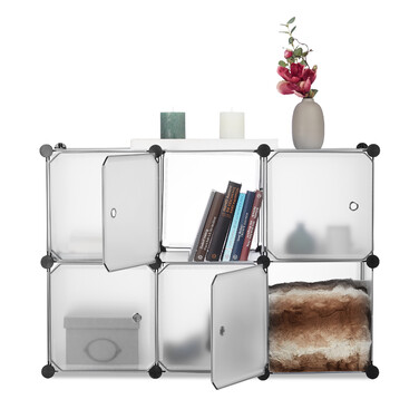 Relaxdays 6-Door Storage System