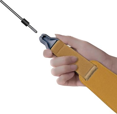 Магнітний ремінь для гітари, басу та укулеле ENYA – Швидке закриття, регулюється однією рукою, з імітацією шкіри (Жовтий)