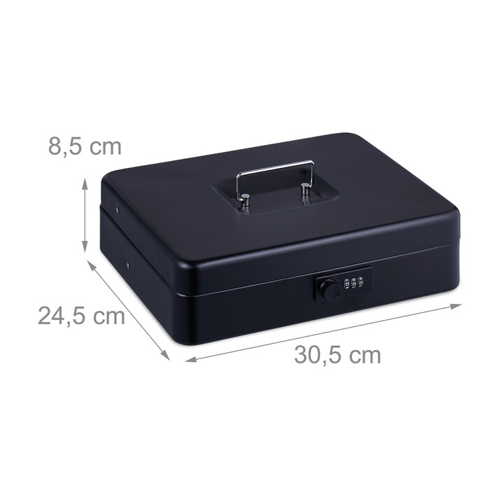 Relaxdays Combination Lock Cash Box