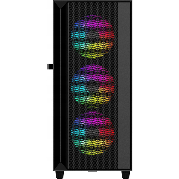 Ігровий корпус для ПК Gembird Fornax 4000 ARGB ATX Midi Tower, скло, чорний