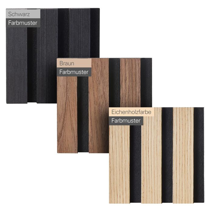 Акустичні панелі з дерев'яним шпоном самоклейні, набір 2 шт. (100x52 см) для шумоізоляції та декору стін у вітальні, офісі та домашньому кабінеті