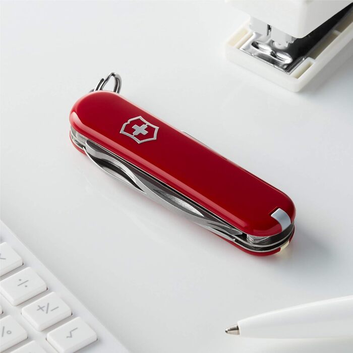 Швейцарський ніж Victorinox Rambler Klein, 10 функцій, червоний (з Phillips викруткою та ножицями)