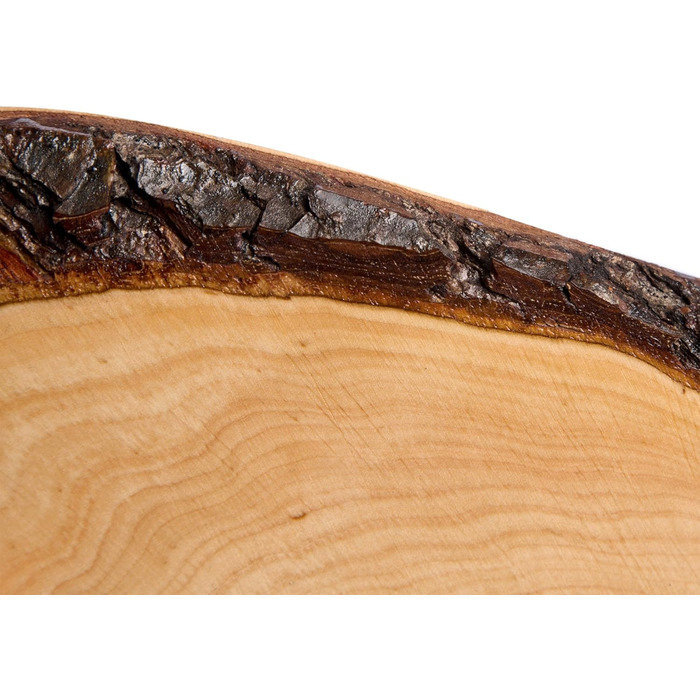 Batania Oval Serving Board, approximately 58-65 x 22-26cm, rustic serving board, cutting board, unique grain pattern, natural wood board for cheese, meat & bread, decorative, durable