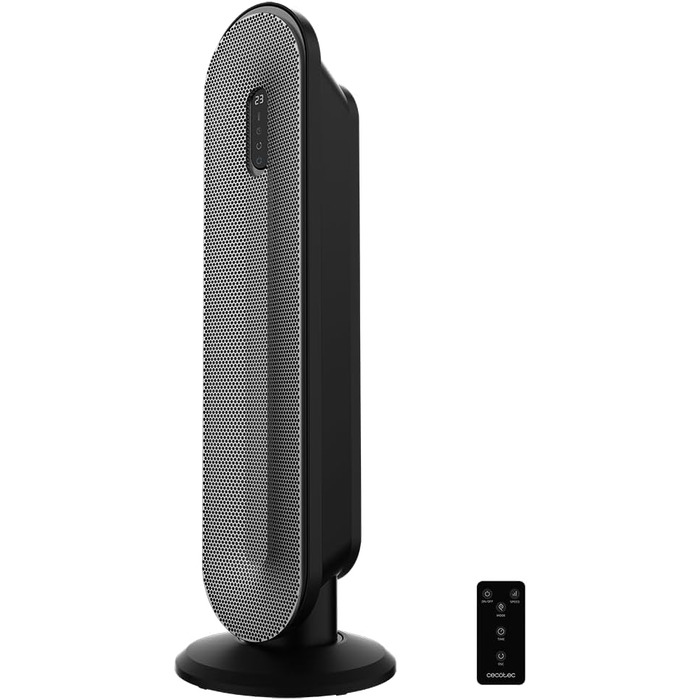 Обігрівач Cecotec ReadyWarm 6250 Ceramic Sky Style: керамічний, 2000 Вт, 3 режими, термостат, осциляція 90°, захист від перекидання та перегріву, 25 м² (пульт ДУ + сенсорна панель)