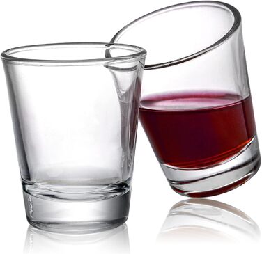 Набір склянок для шотів Tebery 30 шт, 6cl (2oz) для текіли, віскі, горілки - міцне скло