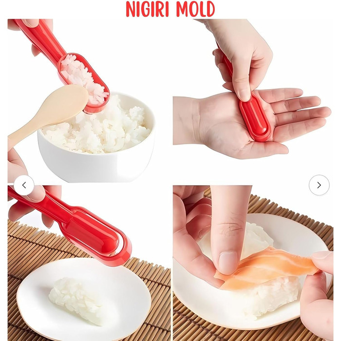 Набір для приготування суші: повний комплект з бамбуковою килимком та японським ножем