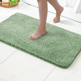 MIULEE Килимок для ванної кімнати: м'який, антиковзний, 40x60 см, зелений
