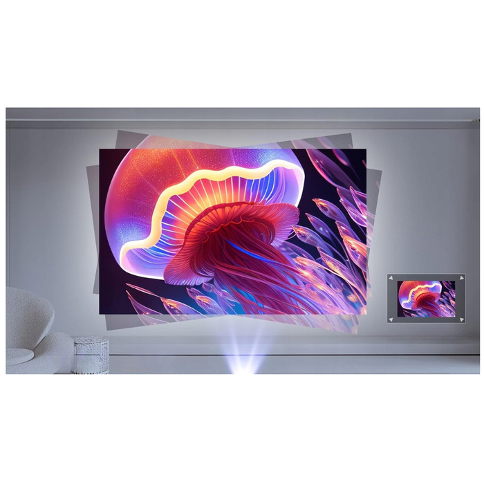 Смарт-проектор HY300 PRO 2026 Android 13, 2/16ГБ, HD + 4K, WiFi, з поворотним корпусом