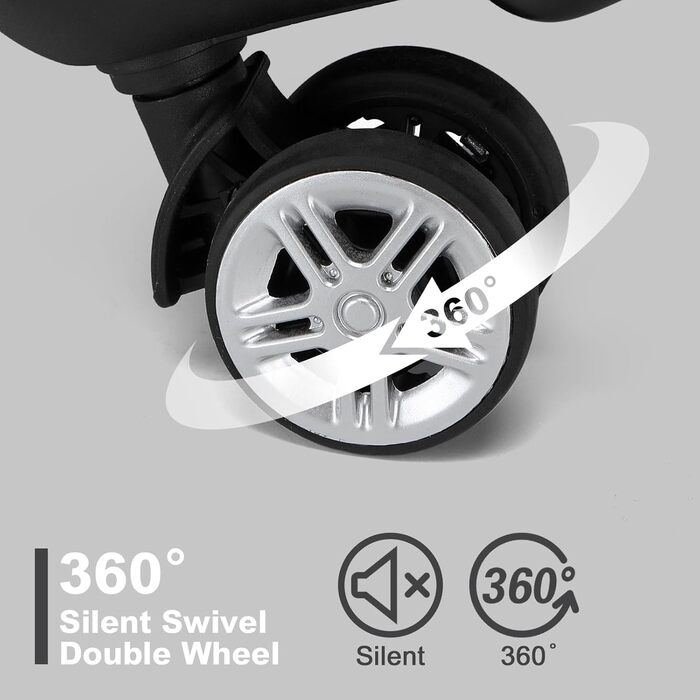 Набір валіз KONO 3 шт. з жорстким корпусом: 55 см, 65 см, 75 см. Розширювані, легкі, з TSA-замком та 4 колесами. Підходить для ручної поклажі.