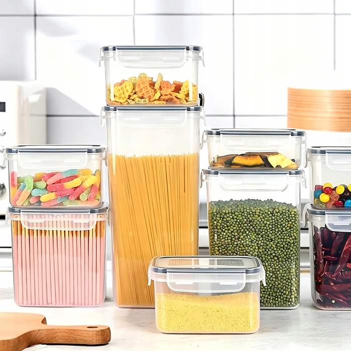Набір із 28 герметичних контейнерів для продуктів, без BPA + подарунки