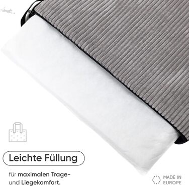 FREUDENTIER Килимок для собак на вулицю, складаний | З м'якою лежачою поверхнею з штучної шкіри, що стирається, водонепроникний та стійкий до бруду | Лежанка для собак у дорогу, виготовлено в ЄС (95x70 см)