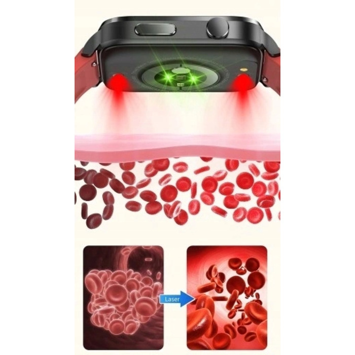 Смарт-годинник Bartomtime eTech58PRO Kardiowatch, унісекс, чорний