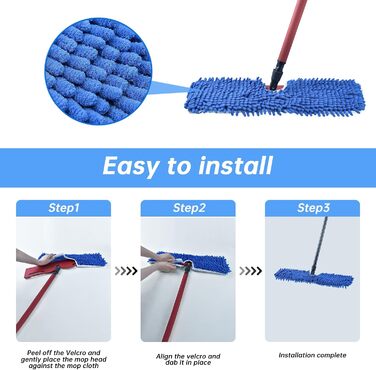 Aiyiried Microfiber Mop Head, compatible with O-Cedar Dual Action Mop, 4 Pack