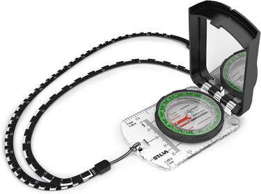 Silva Kompass Navigation - Kompass 4 - Graduated in Mils & Grad - Scale 1:25k 1:40k 1:50k mm & in - Navigation Compass for Professionals - Rotating Compass Housing - Military Compass Hiking