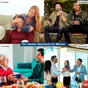 Термос-фляга LILABIENE з гравіюванням для туризму та походів у гори. Набір з чашкою, нержавіюча сталь, шкіра, чорний колір. Ідеально для чоловіків, на День батька, на День народження, на Миколая, на Різдво. Об'єм 8oz/240ml