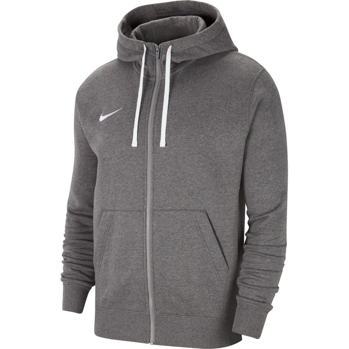 Чоловіча толстовка Nike Park 20 Full Zip Hoodie з капюшоном на блискавці, Charcoal Heather/White, розмір S