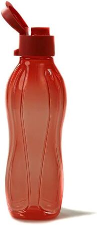 Tupperware To Go Eco 1000ml Eco Easy Flip Top Drinking Bottle EcoEasy XL 1 Liter (Pastel Orange)
