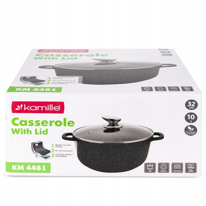 Каструля традиційна Kamille, 10 л