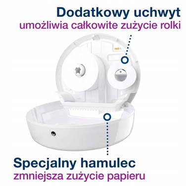 Диспенсер для туалетного паперу Tork Elevation Mini Jumbo T2, білий (555000)