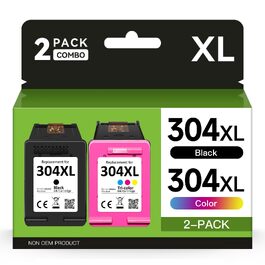 Комплект картриджів 304XL (чорний та кольоровий) для принтерів HP Envy 5000, 5010, 5020, 5030, 5032 та HP DeskJet 2600, 2620, 2622, 2630, 2633, 3720, 3750