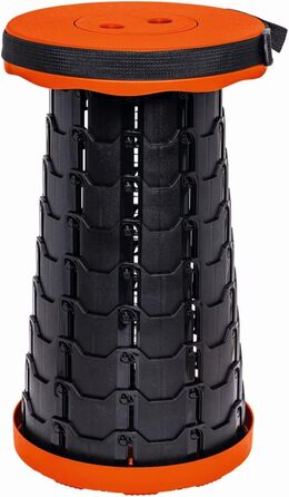 Складаний стілець-телескоп | Транспортування | Регульована висота | До 200 кг | Універсальний | Для майстрів