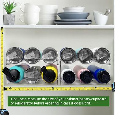 4-Piece Stackable Bottle Rack, Plastic Bottle Holder for Refrigerator, Cabinet, Kitchen Organizer Storage & Organization, Wine Bottle Storage for Kitchen Cabinet (6-Bottle)