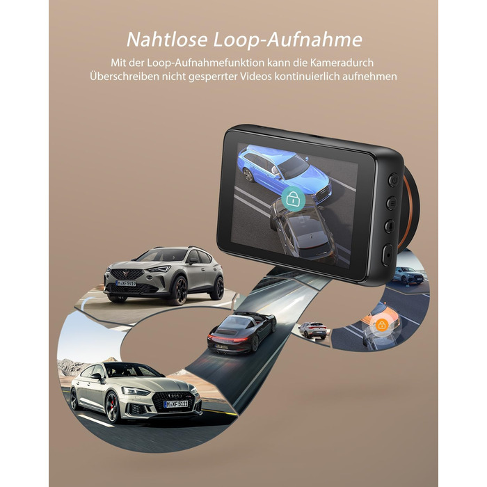 iZEEKER 4K відеореєстратор для авто, 2160P WiFi, 32GB карта, нічне бачення, Loop-запис, G-сенсор, 24h паркінг, WDR