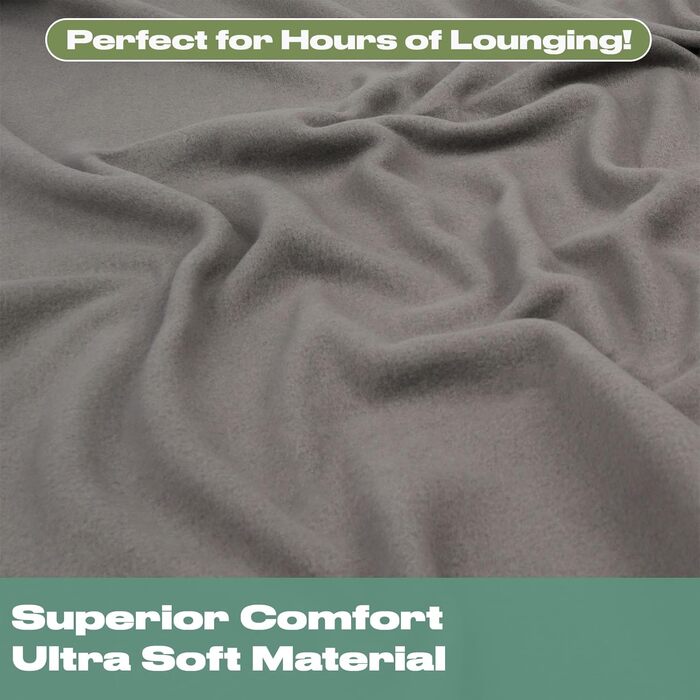 Плед DREAMSCENE з флісу, теплий плед на ліжко/диван, 200x240 см, антрацитовий колір