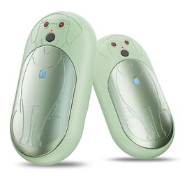 Електричні грілки для рук 6000mAh (2 шт.) - перезаряджувані, USB-C, 3 режими нагріву, подарунок для жінок, чоловіків, дітей, для катання на лижах, піших прогулянок (зелені)