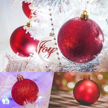 Набір ялинкових прикрас BLAZOR, 36 шт., 4 см, пластикові кульки, червоний, золотий, срібний