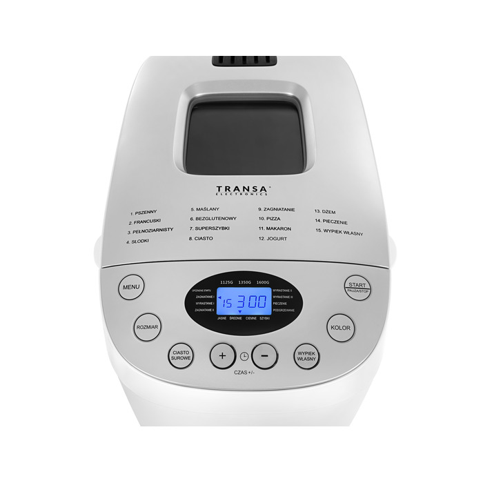 Хлібопічка Transa Electronics SmartBake, біла, 850 Вт