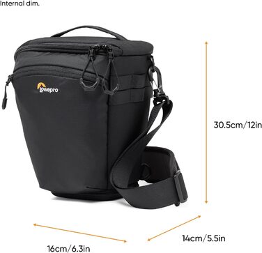 Lowepro ProTactic Toploader - фотосумка для бездзеркальних/DSLR камер, 4.5 л, 37x10.5x14 см
